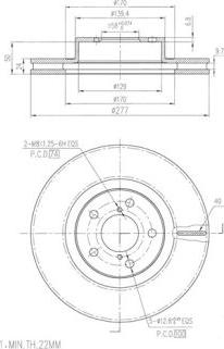 FI.BA FBD291 - Тормозной диск autospares.lv