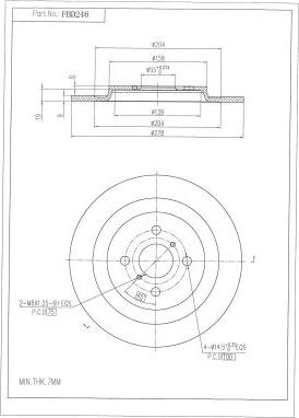 FI.BA FBD246 - Тормозной диск autospares.lv