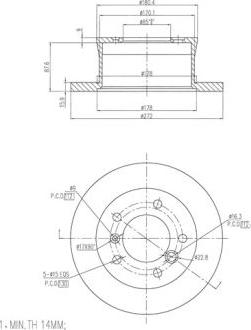 FI.BA FBD255 - Тормозной диск autospares.lv