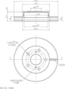 FI.BA FBD258 - Тормозной диск autospares.lv