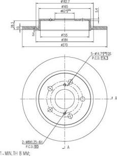 FI.BA FBD257 - Тормозной диск autospares.lv