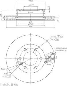 FI.BA FBD269 - Тормозной диск autospares.lv