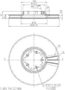 FI.BA FBD260 - Тормозной диск autospares.lv