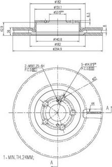 FI.BA FBD261 - Тормозной диск autospares.lv