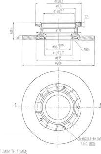 FI.BA FBD267 - Тормозной диск autospares.lv