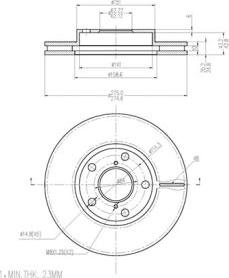 FI.BA FBD289 - Тормозной диск autospares.lv