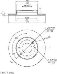 FI.BA FBD282 - Тормозной диск autospares.lv