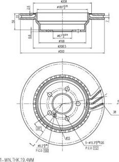 FI.BA FBD279 - Тормозной диск autospares.lv