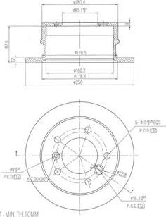 FI.BA FBD275 - Тормозной диск autospares.lv