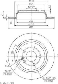 FI.BA FBD271 - Тормозной диск autospares.lv