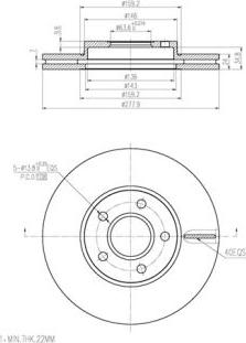 FI.BA FBD273 - Тормозной диск autospares.lv
