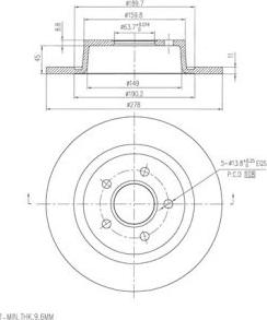 FI.BA FBD272 - Тормозной диск autospares.lv