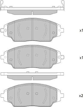 FI.BA FBP4406 - Тормозные колодки, дисковые, комплект autospares.lv