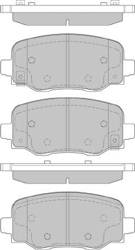 FI.BA FBP4414 - Тормозные колодки, дисковые, комплект autospares.lv