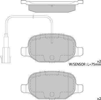 FI.BA FBP4415 - Тормозные колодки, дисковые, комплект autospares.lv