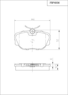 FI.BA FBP4056 - Тормозные колодки, дисковые, комплект autospares.lv