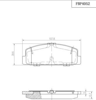 FI.BA FBP4052 - Тормозные колодки, дисковые, комплект autospares.lv