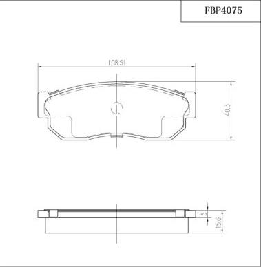 FI.BA FBP4075 - Тормозные колодки, дисковые, комплект autospares.lv