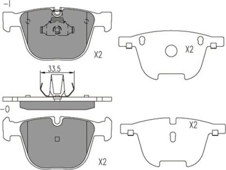 FI.BA FBP4194 - Тормозные колодки, дисковые, комплект autospares.lv