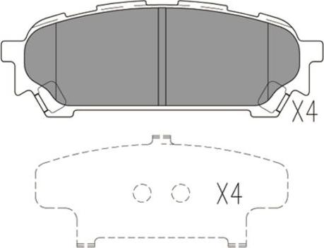 FI.BA FBP4191 - Тормозные колодки, дисковые, комплект autospares.lv