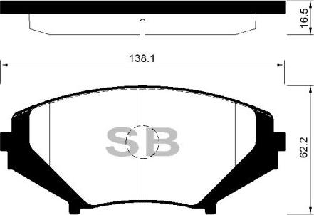 FI.BA FBP4155 - Тормозные колодки, дисковые, комплект autospares.lv