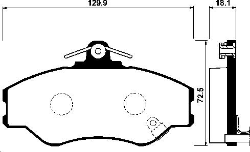 FI.BA FBP4158 - Тормозные колодки, дисковые, комплект autospares.lv