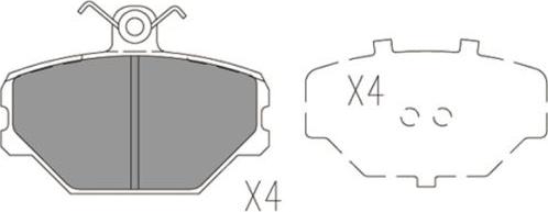 FI.BA FBP4169 - Тормозные колодки, дисковые, комплект autospares.lv