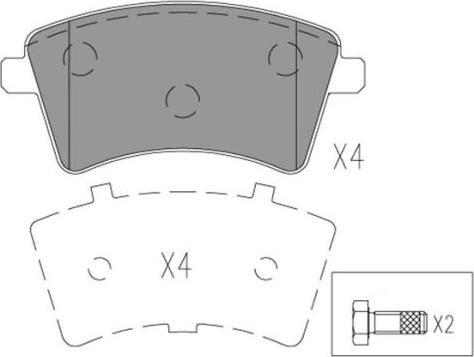 FI.BA FBP4184 - Тормозные колодки, дисковые, комплект autospares.lv