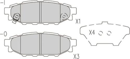 FI.BA FBP4186 - Тормозные колодки, дисковые, комплект autospares.lv