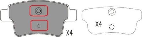 FI.BA FBP4175 - Тормозные колодки, дисковые, комплект autospares.lv