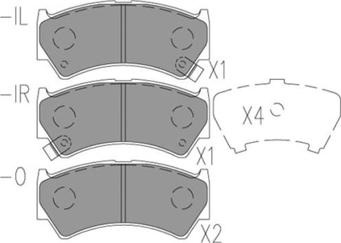 FI.BA FBP4170 - Тормозные колодки, дисковые, комплект autospares.lv