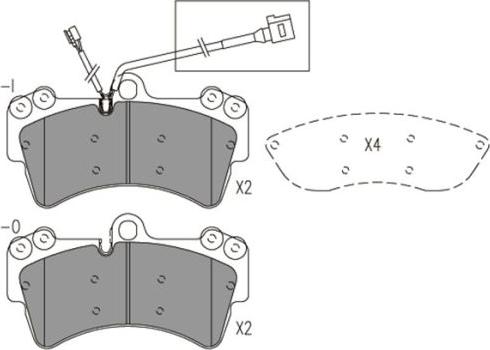 FI.BA FBP4173 - Тормозные колодки, дисковые, комплект autospares.lv