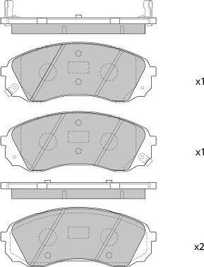 FI.BA FBP4395 - Тормозные колодки, дисковые, комплект autospares.lv