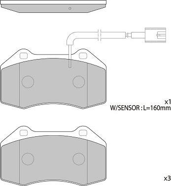 Alanko 10300948 - Тормозные колодки, дисковые, комплект autospares.lv