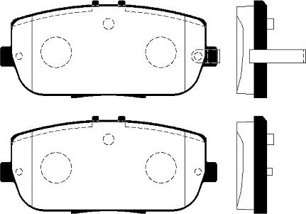 FI.BA FBP4349 - Тормозные колодки, дисковые, комплект autospares.lv