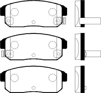 FI.BA FBP4340 - Тормозные колодки, дисковые, комплект autospares.lv