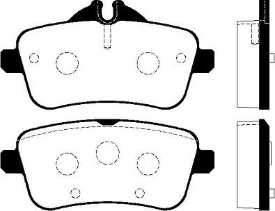 FI.BA FBP4361 - Тормозные колодки, дисковые, комплект autospares.lv