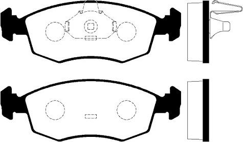 FI.BA FBP4367 - Тормозные колодки, дисковые, комплект autospares.lv