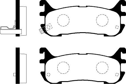 FI.BA FBP4319 - Тормозные колодки, дисковые, комплект autospares.lv