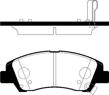 Mando IN58101B9A70 - Тормозные колодки, дисковые, комплект autospares.lv