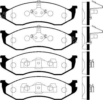 FI.BA FBP4336 - Тормозные колодки, дисковые, комплект autospares.lv