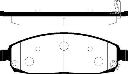 LPR 5P1403 - Тормозные колодки, дисковые, комплект autospares.lv