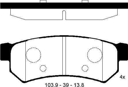 FI.BA FBP4269 - Тормозные колодки, дисковые, комплект autospares.lv