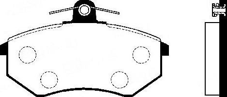 FI.BA FBP4274 - Тормозные колодки, дисковые, комплект autospares.lv