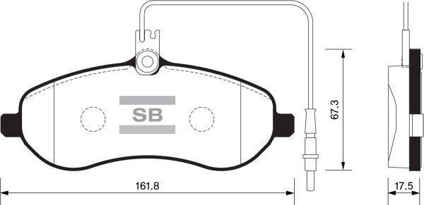 FI.BA FBP1415 - Тормозные колодки, дисковые, комплект autospares.lv