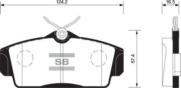 FI.BA FBP1482 - Тормозные колодки, дисковые, комплект autospares.lv