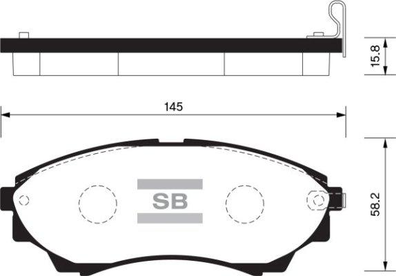 Stark SKBP-0011269 - Тормозные колодки, дисковые, комплект autospares.lv