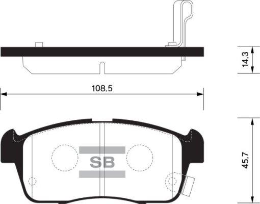 FI.BA FBP1549 - Тормозные колодки, дисковые, комплект autospares.lv