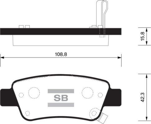 FI.BA FBP1568 - Тормозные колодки, дисковые, комплект autospares.lv