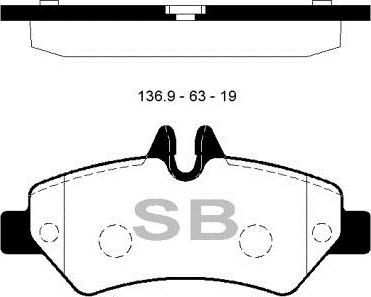 FI.BA FBP1562 - Тормозные колодки, дисковые, комплект autospares.lv
